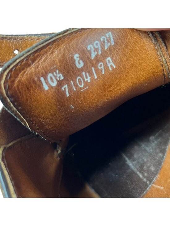 Allen Edmonds St. John\'s Brown Leather Double Monk Strap Dress Shoes Mens 10.5 E main image 4